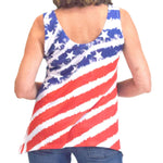 Load image into Gallery viewer, Women's Made in USA Sparkle Flag Tank Top