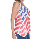 Load image into Gallery viewer, Women's Made in USA Sparkle Flag Tank Top
