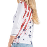 Load image into Gallery viewer, Women's Made in USA Vintage Stars and Stripes Top