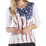 Load image into Gallery viewer, Women's Old Glory 3/4 Sleeve Top