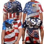 Load image into Gallery viewer, Men's USA Eagle Quick Dry T-Shirt Bundle of 4 Shirts