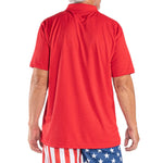 Load image into Gallery viewer, Men's US Flag Performance Grid Polo
