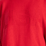 Load image into Gallery viewer, Women's Town Pride Made in USA Jacquard USA Flag Hooded Sweater