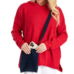 Load image into Gallery viewer, Town Pride Made in USA Sweater Crossbody Flag Everything Bag