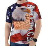 Load image into Gallery viewer, Men's America and Eagle Head Sublimated Tee