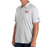 Load image into Gallery viewer, Men's Puma Golf Performance American Flag Polo Gray