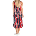 Load image into Gallery viewer, Women's Made in USA Stars and Stripes Tea Length Tank Dress
