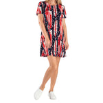 Load image into Gallery viewer, Women's Made in USA Stars and Stripes Short Sleeve Travel Dress