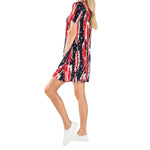 Load image into Gallery viewer, Women's Made in USA Stars and Stripes Short Sleeve Travel Dress