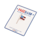 Load image into Gallery viewer, Made in USA Rhinestone Flag Lapel Pin