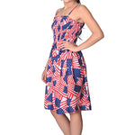 Load image into Gallery viewer, Women's One Size Patriotic Flag Dress