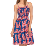 Load image into Gallery viewer, Women's One Size Patriotic Flag Dress