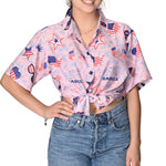 Load image into Gallery viewer, Women's Patriotic USA Eagle Hawaiian Shirt