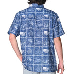 Load image into Gallery viewer, Men's Linen Effect Hawaiian USA Shirt