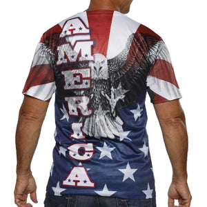 Men's American Bald Eagle Quick Dry T-Shirt