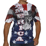Load image into Gallery viewer, Men's American Bald Eagle Quick Dry T-Shirt