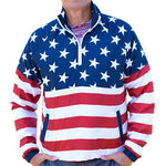 Load image into Gallery viewer, Unisex American Flag 1/4 Zip Windbreaker