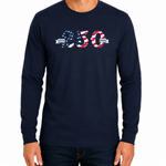 Load image into Gallery viewer, Dual Scroll America 250 Long Sleeve T-Shirt | The Flag Shirt