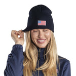 Load image into Gallery viewer, Made in USA Embroidered Flag Beanie