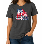 Load image into Gallery viewer, Waving Flag America 250 Made in USA Women's Shirt | The Flag Shirt