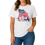 Load image into Gallery viewer, Waving Flag America 250 Made in USA Women's Shirt | The Flag Shirt