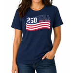 Load image into Gallery viewer, Stars & Stripes America 250 Made in USA Women's Shirt | The Flag Shirt