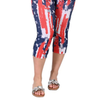 Load image into Gallery viewer, Women's Made in USA - Patriotic Twist - Stars and Stripes -Capris