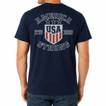 Load image into Gallery viewer, America Strong 250 USA Flag Men’s Patriotic T-Shirt | The Flag Shirt