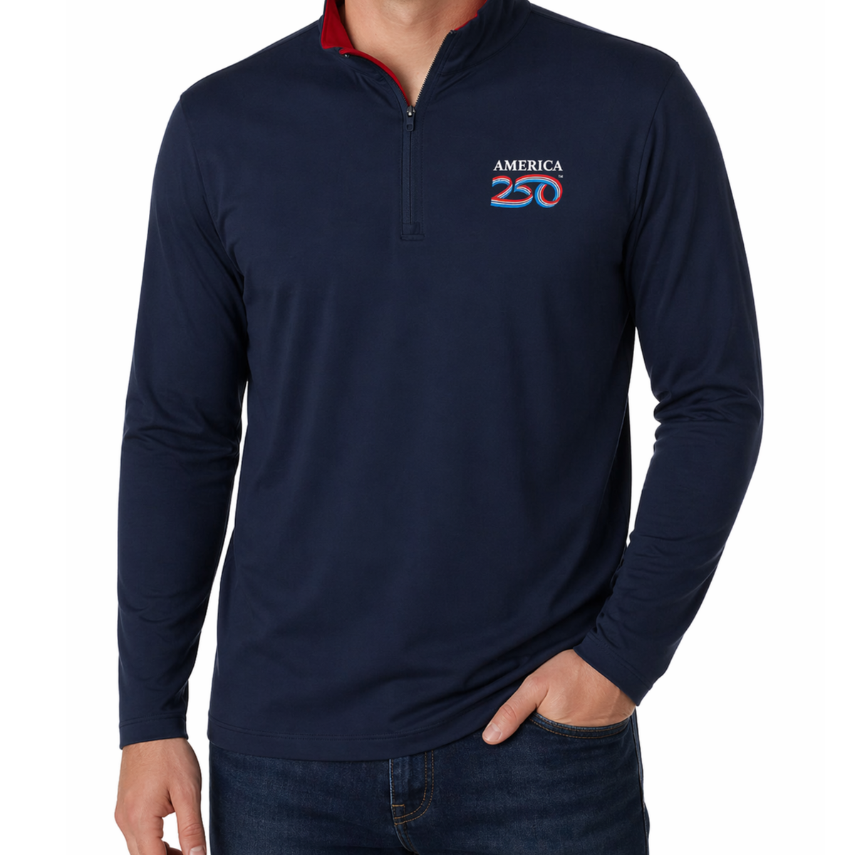 America250 Quarter Zip Pullover - Navy