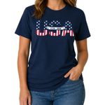 Load image into Gallery viewer, Founders' Scroll America 250 Made in USA Women's Shirt | The Flag Shirt
