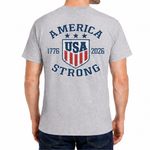 Load image into Gallery viewer, America Strong 250 USA Flag Men’s Patriotic T-Shirt | The Flag Shirt