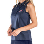 Load image into Gallery viewer, Women's Greg Norman Sleeveless USA Polo