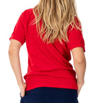 Load image into Gallery viewer, Women's Allegiance Freedom Tech Polo Shirt -Red