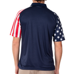 Load image into Gallery viewer, Mens Stars and Stripes Polo Shirt
