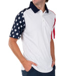 Load image into Gallery viewer, Men's Stars and Stripes Polo Shirt