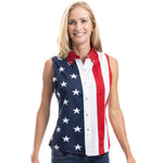 Load image into Gallery viewer, Women's Stars and Stripes 100% Cotton Sleeveless Top