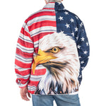 Load image into Gallery viewer, Unisex Patriotic Eagle Full Zip Windbreaker Jacket