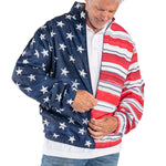 Load image into Gallery viewer, Unisex Patriotic Eagle Full Zip Windbreaker Jacket
