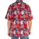 Load image into Gallery viewer, Men's Eagle Liberty 100% Cotton Button-Down Short Sleeve Shirt