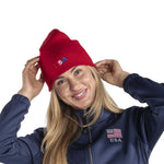 Load image into Gallery viewer, Made in USA Embroidered USA Beanie