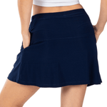 Load image into Gallery viewer, Women's 15" Made in USA Navy Pocket Skort