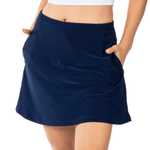 Load image into Gallery viewer, Women's 15" Made in USA Navy Pocket Skort