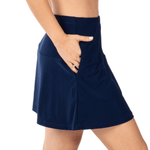 Load image into Gallery viewer, Women's 15" Made in USA Navy Pocket Skort