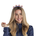Load image into Gallery viewer, Rhinestone Red, White, and Blue Stars Headband