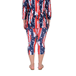 Load image into Gallery viewer, Women's Made in USA - Patriotic Twist - Stars and Stripes -Capris