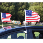 Load image into Gallery viewer, American Flag Car Flag Pack of 2