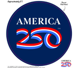 Load image into Gallery viewer, 250th Anniversary Die-Cut Vinyl Decal – White & Blue