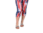Load image into Gallery viewer, Women's Made in USA - Patriotic Twist - Stars and Stripes -Capris