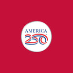 Load image into Gallery viewer, 250th anniversary lapel pin America 250 red white blue enamel 1776-2026