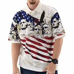 Load image into Gallery viewer, Men's 100% Cotton Patriotic Polo Bundle of 4 Shirts